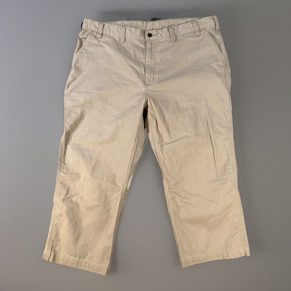 Carhartt Twill 5 Pocket Men's Size SHORT 44x25 Work Pants 100095-253 Relaxed Fit